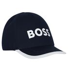 Baby Boys Navy Blue Logo Cap, 3, hi-res