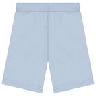 Boys Blue Teddy Bear Logo Shorts, 3, hi-res