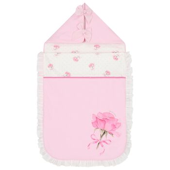 Baby Girls Pink & White Rose Nest