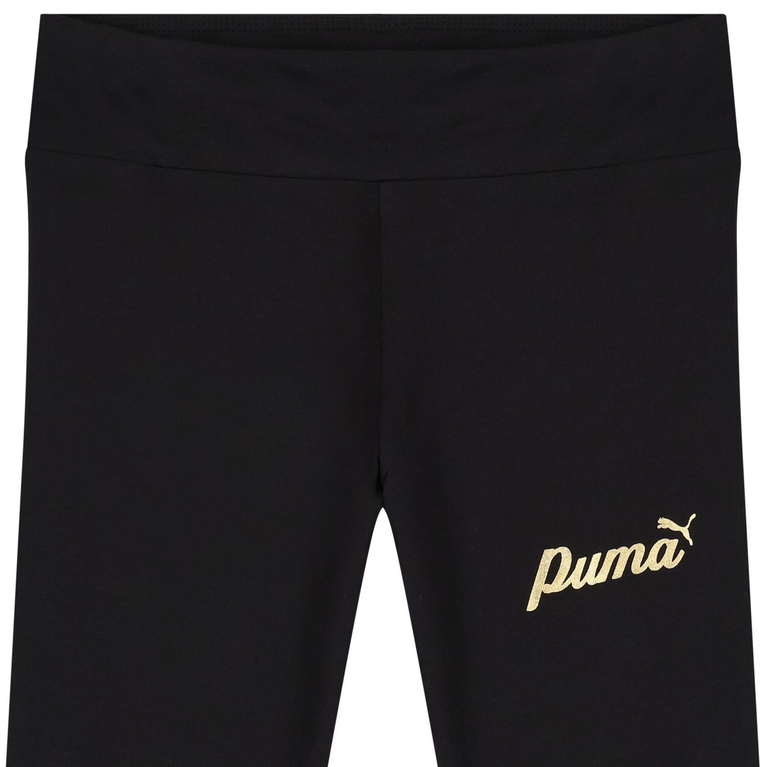 Girls Black Logo Leggings, 1, hi-res image number null