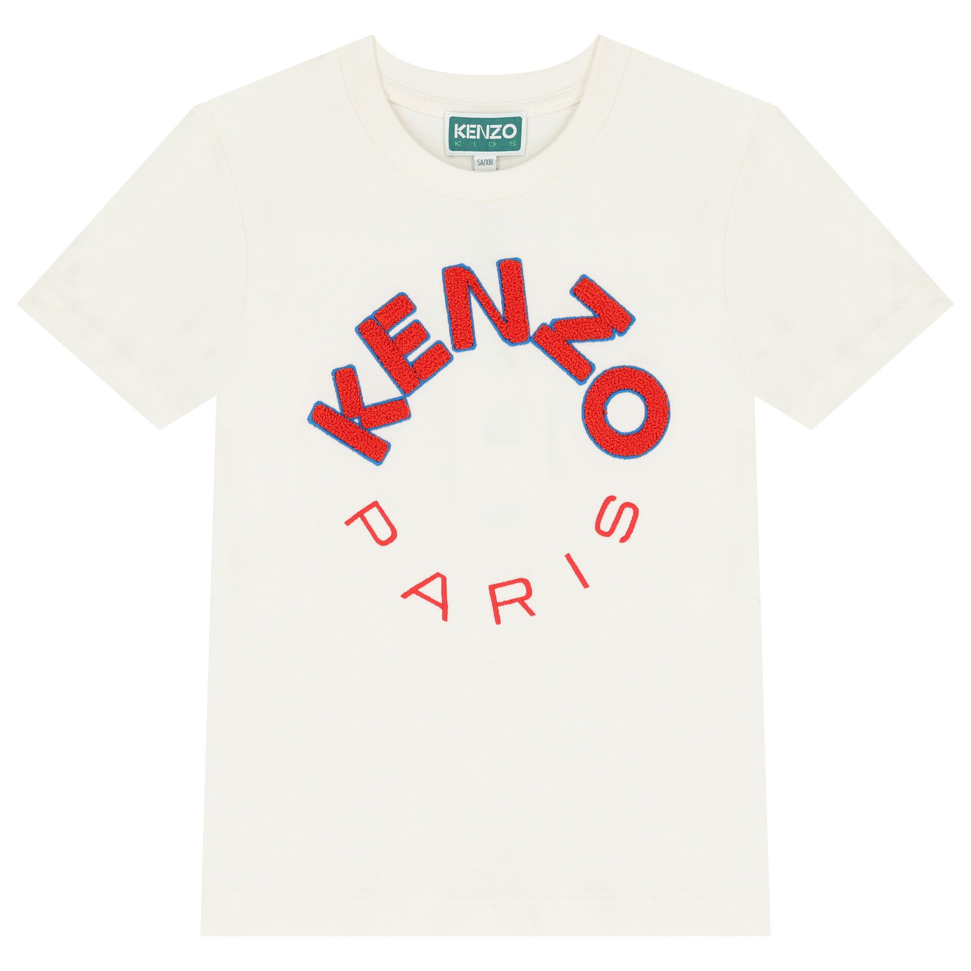 KENZO KIDS Ivory Logo T Shirt Junior Couture UAE