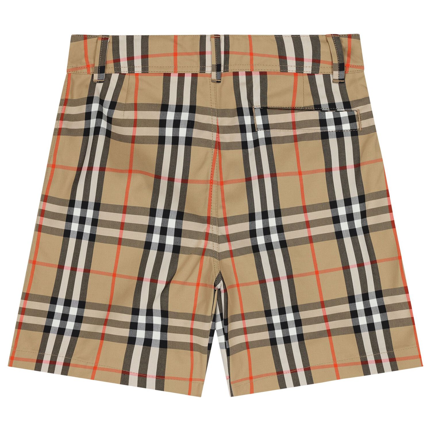 Boys Beige Checkered Shorts, 1, hi-res