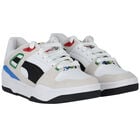 Boys White Slipstream Trash Talk Jr Trainers, 1, hi-res
