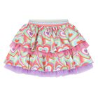 Girls Pink Cotton Sequin & Heart Skirt Set, 1, hi-res