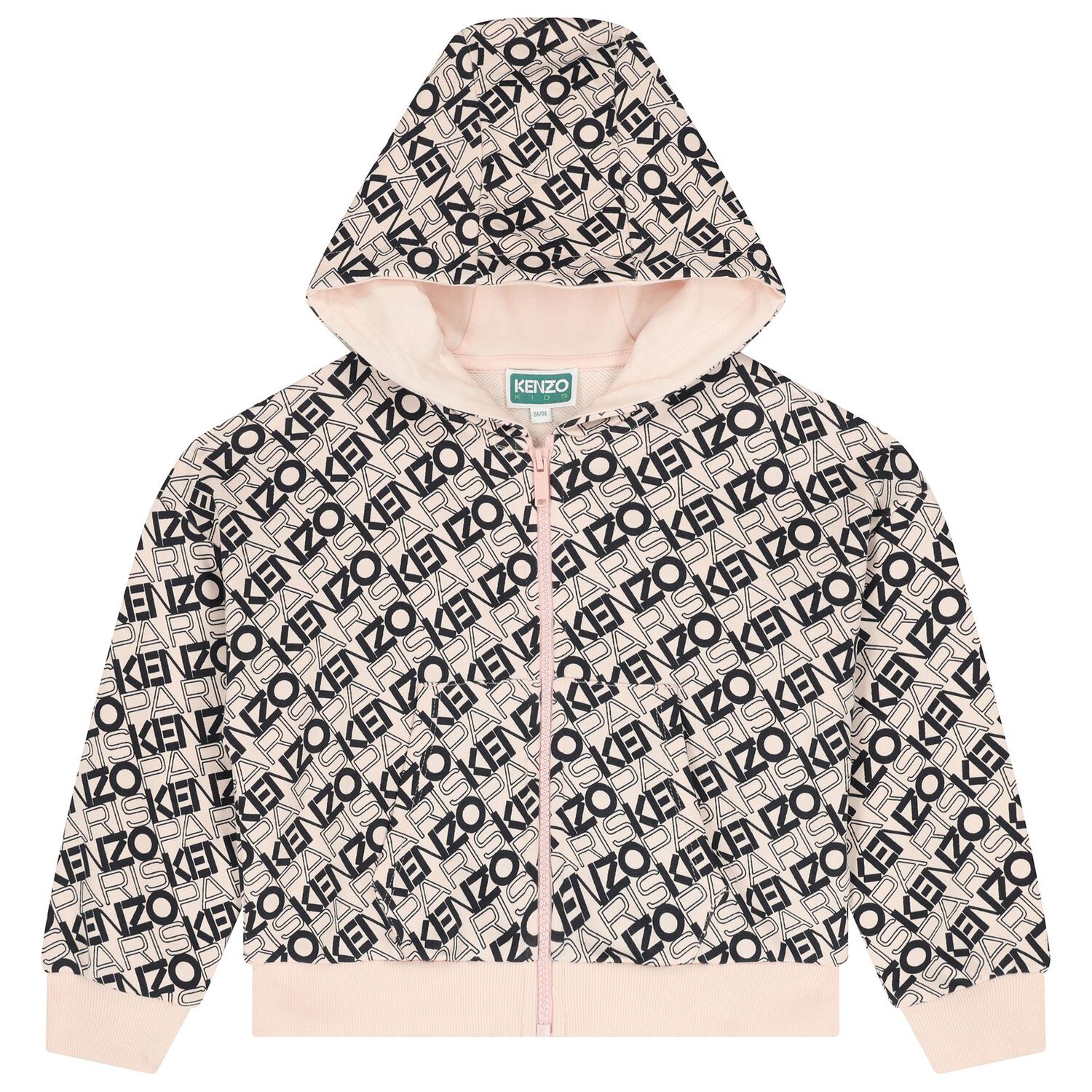 بدلة رياضية للبنات باللونين الوردي والأسود, 1, hi-res