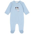 Baby Boys Blue Babygrow ( 2-Pack ), 1, hi-res