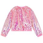 Girls Pink Sequin Jacket, 1, hi-res