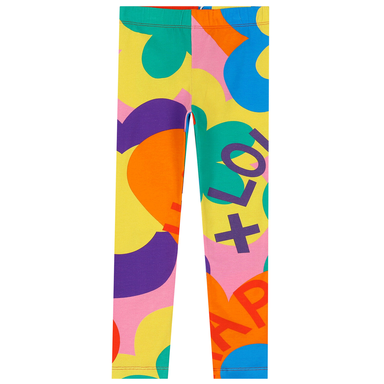 Girls Multi-Colored Abstract Leggings, 1, hi-res