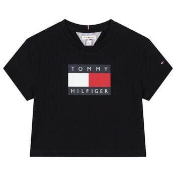Girls Black Logo T-Shirt