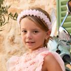 عصابة رأس وردية مكشكشة للبنات, 1, hi-res