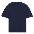 Boys Navy Blue Logo T-Shirt, 2, hi-res