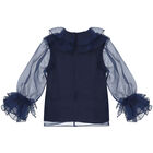 طقم تنورة باللون الكحلي والأخضر, 1, hi-res