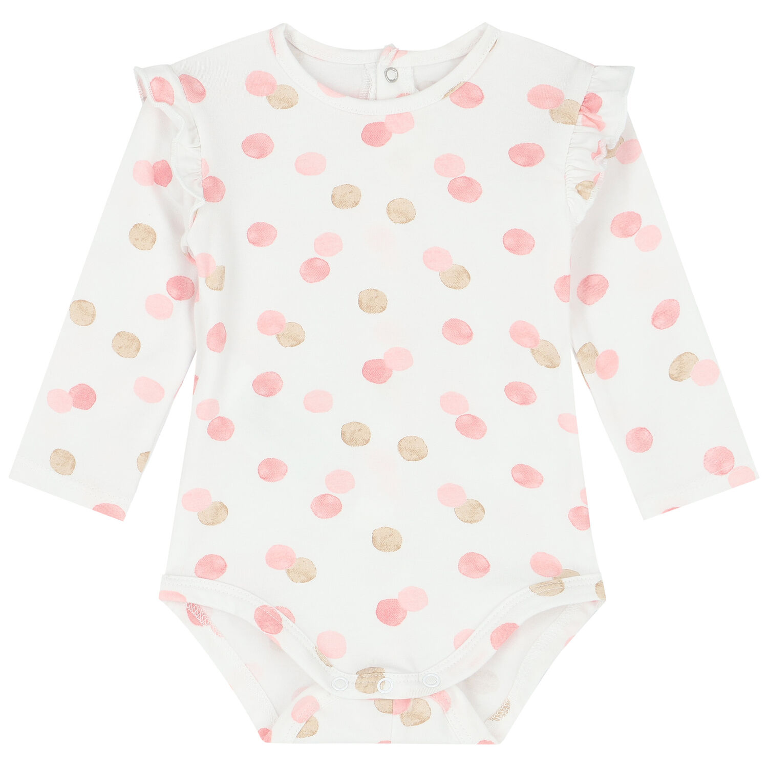 طقم بنات أفرول باللون الزهري (3 قطع), 1, hi-res