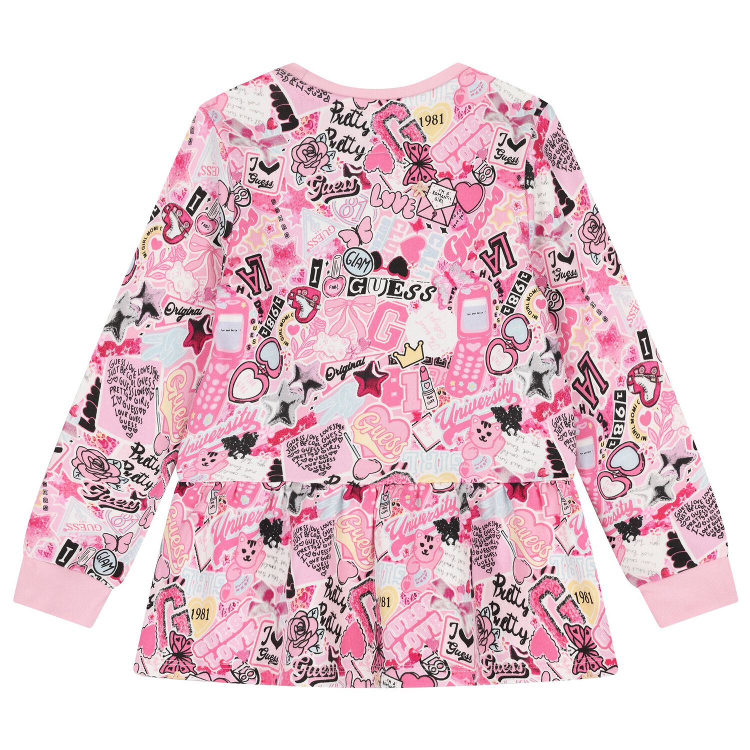 Girls Pink Logo Leggings Set, 1, hi-res image number null