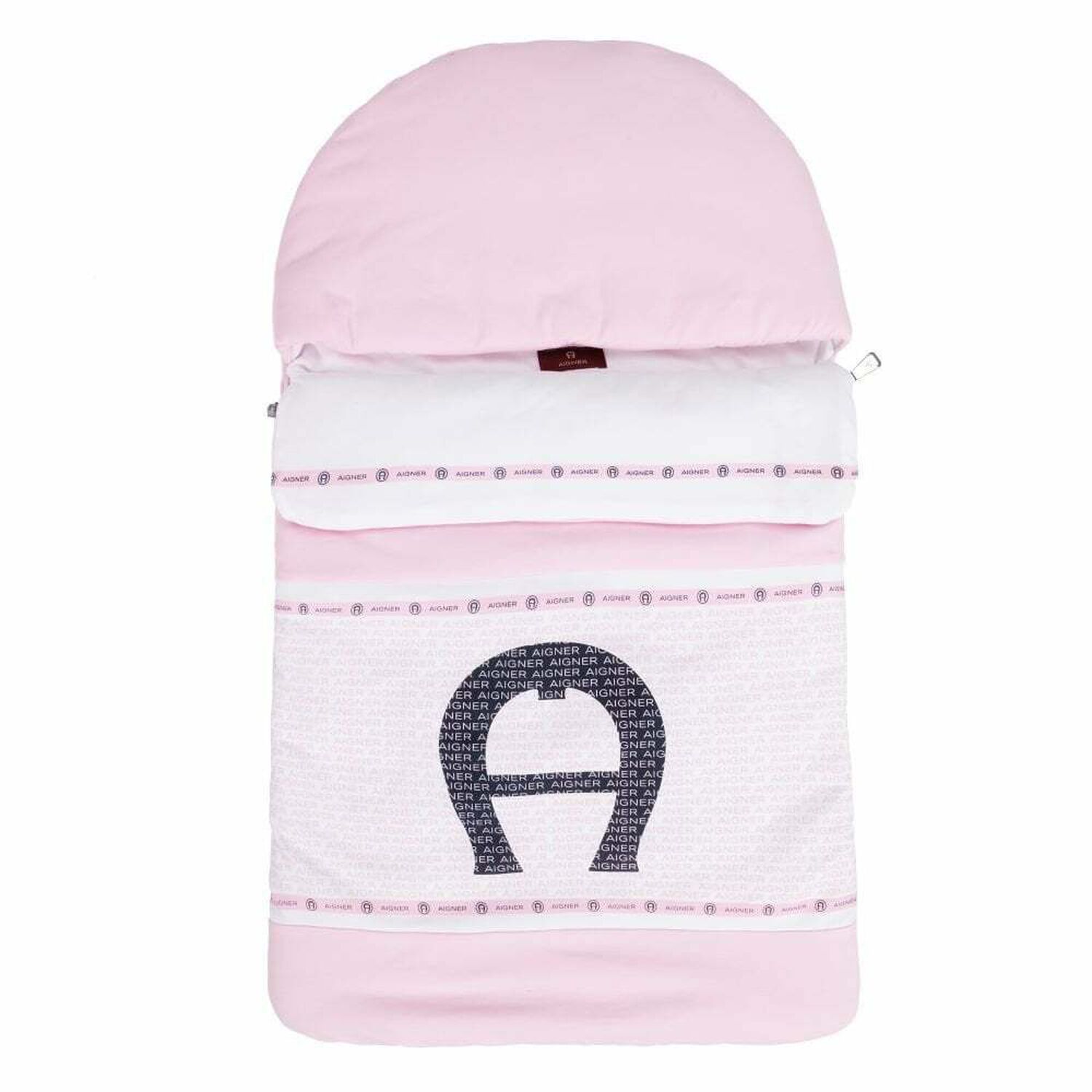 Pink & White Logo Baby Nest , 2, hi-res