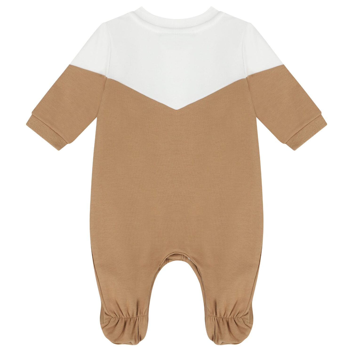 Baby Boys White & Beige Logo Babygrow Gift Set, 2, hi-res image number null