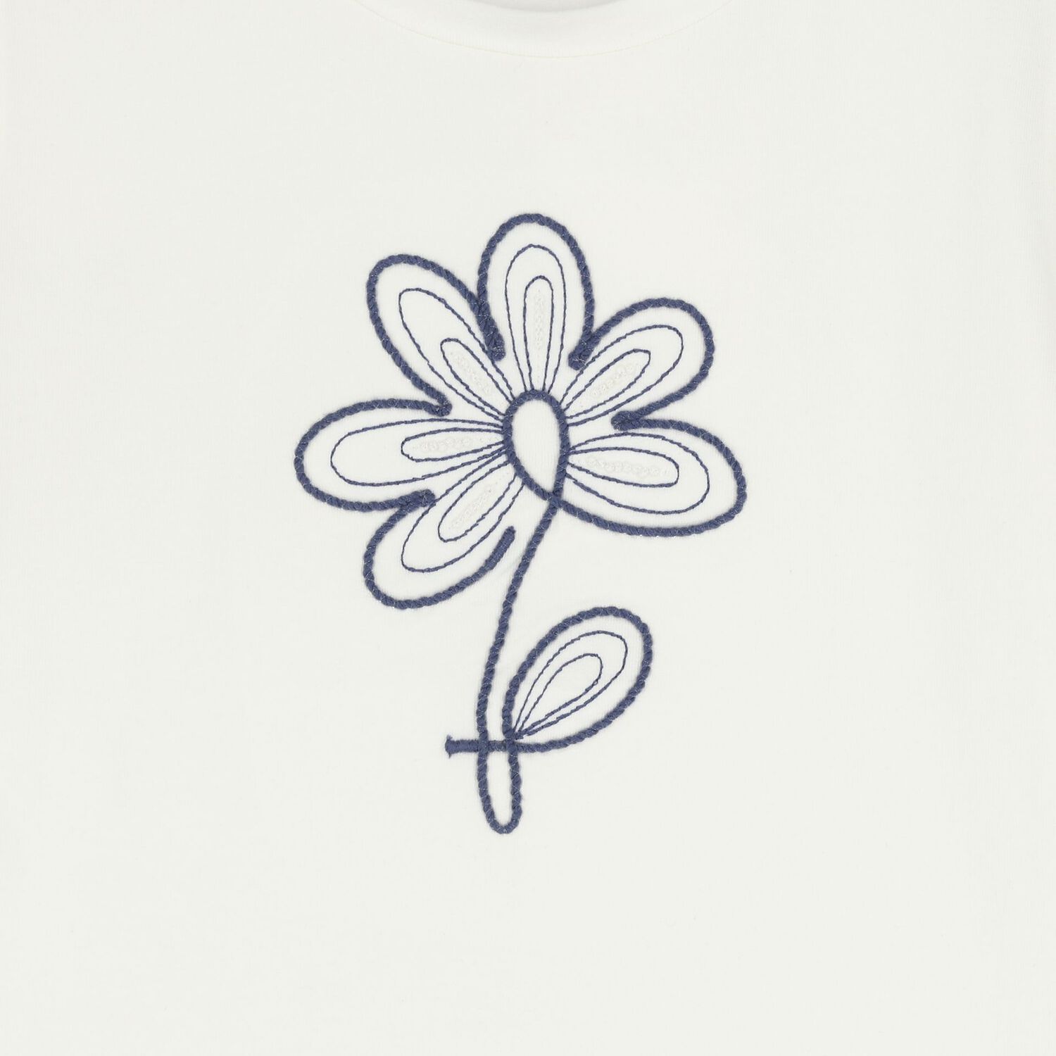 Girls Ivory Flower T-Shirt, 1, hi-res
