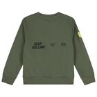 Boys Green Sweatshirt, 1, hi-res
