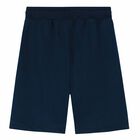 Boys Navy Logo Shorts, 1, hi-res
