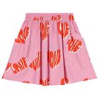Girls Pink Heart Skirt, 1, hi-res