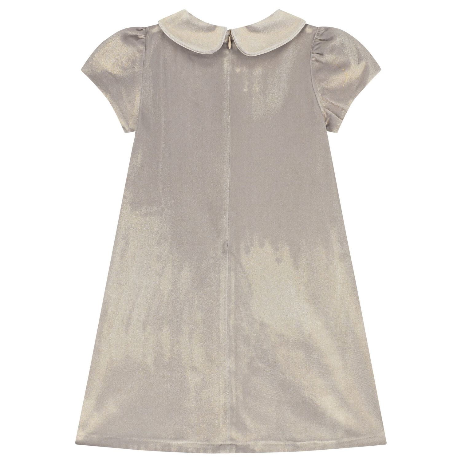 Girls Gold Bow Dress, 1, hi-res image number null