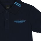 تيشيرت بولو اولاد بالشعار باللون الكحلي , 3, hi-res