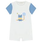 Baby Boys White & Yellow Rompers ( 3-Pack ), 1, hi-res