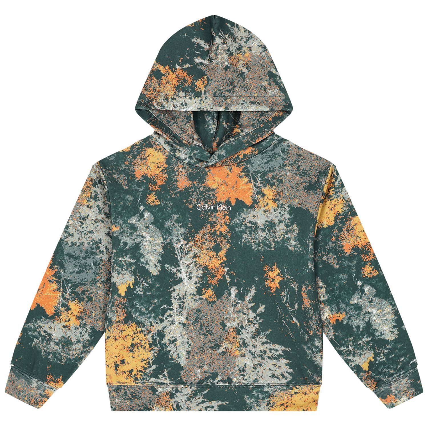 Boys Green Logo Hooded Top, 1, hi-res image number null