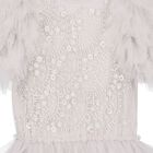 فستان تول بنات متعدد الطبقات باللون الرمادي, 1, hi-res