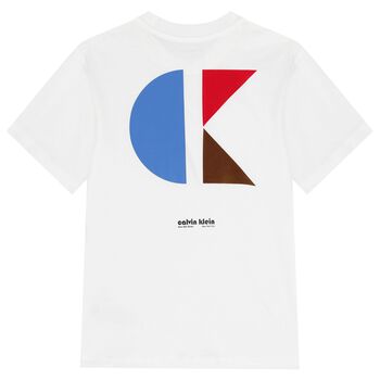Boys White Logo T-Shirt