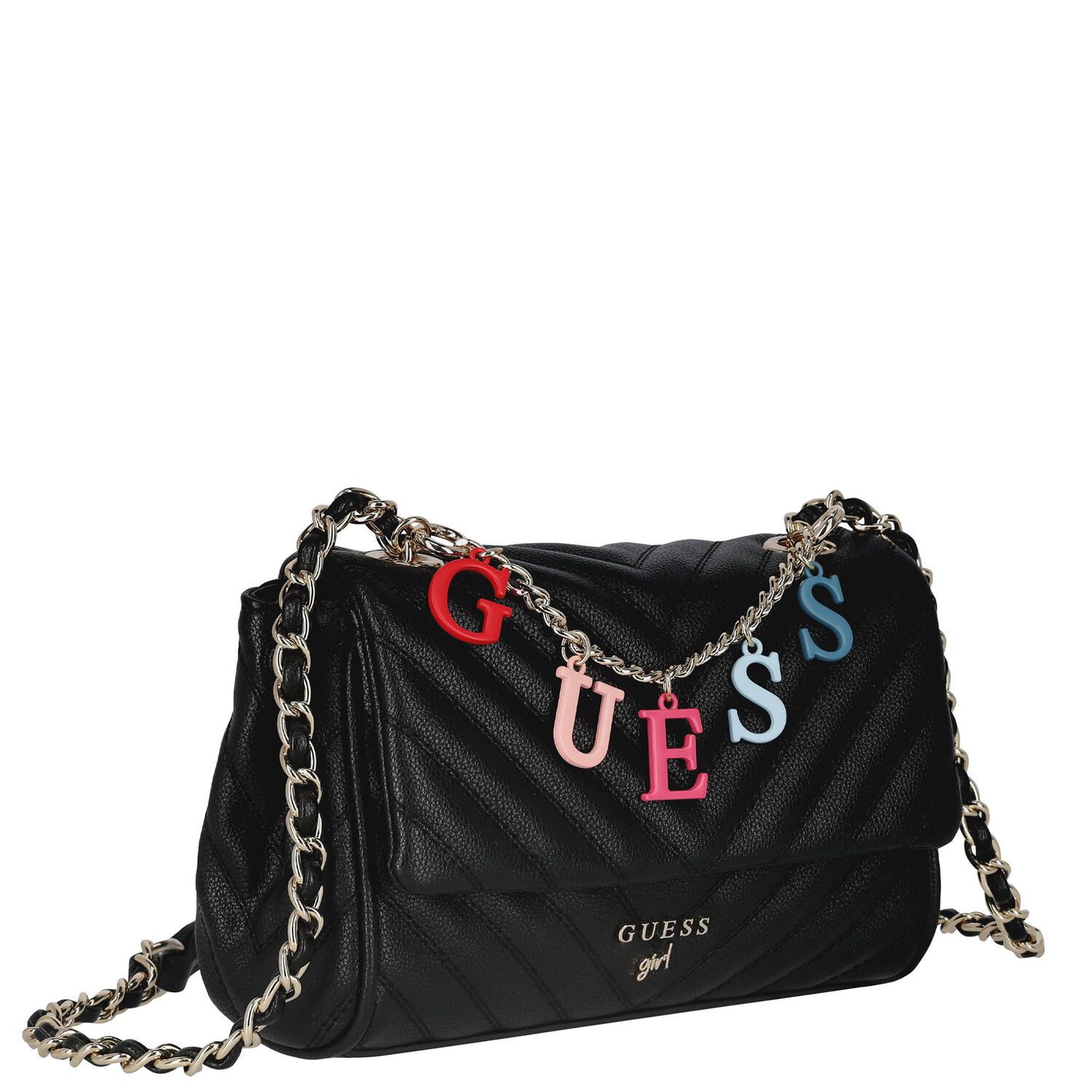 Girls Black Logo Handbag, 1, hi-res image number null