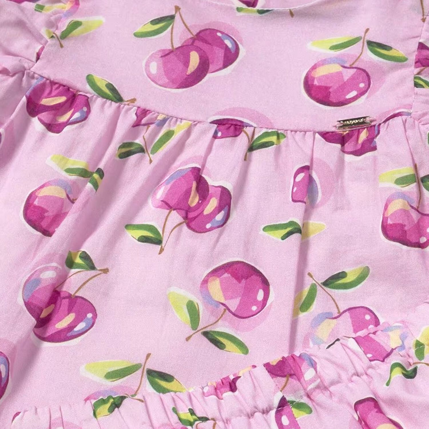 طقم شورت بنات قطن  باللون  الوردي , 1, hi-res