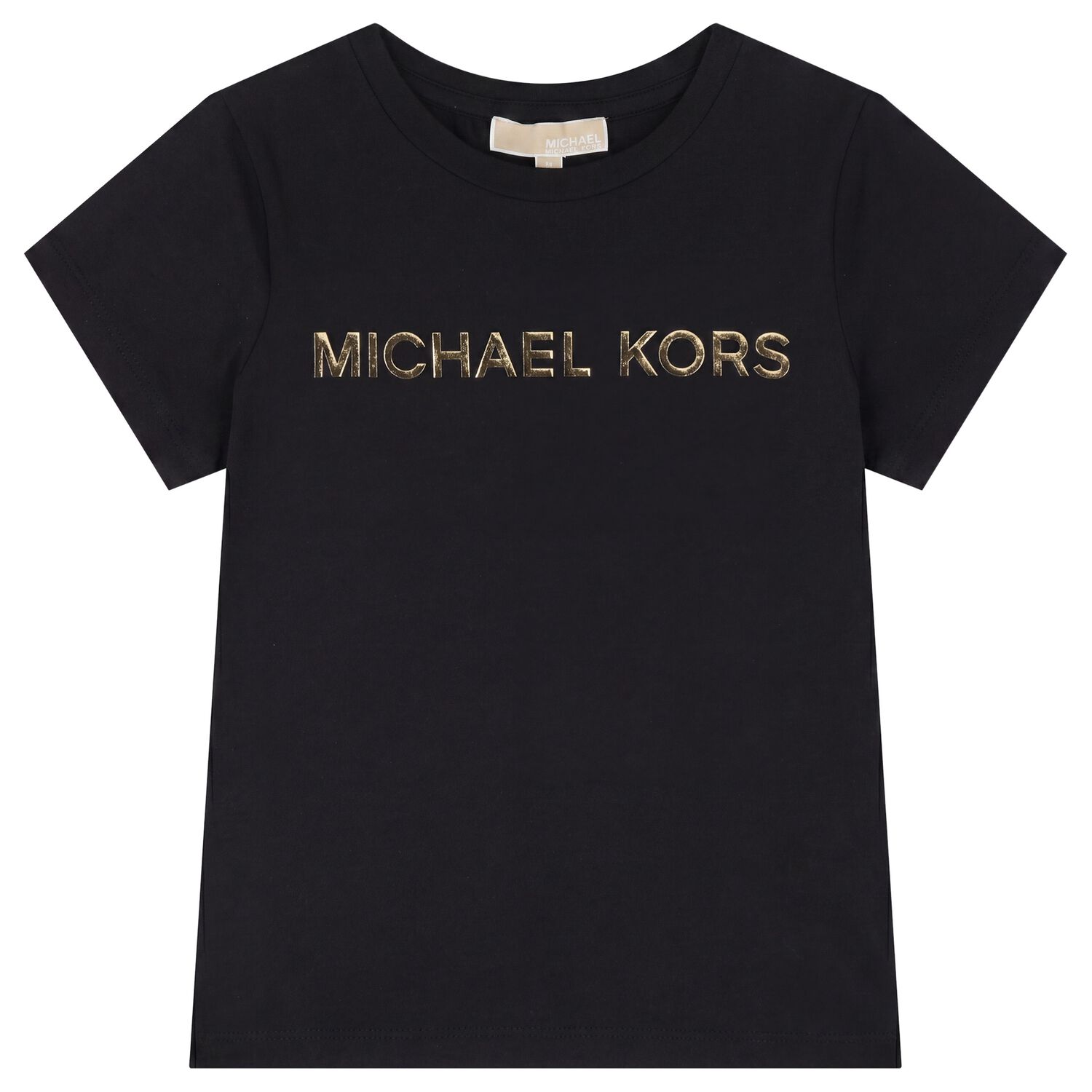 Girls Black Logo T-Shirt, 1, hi-res