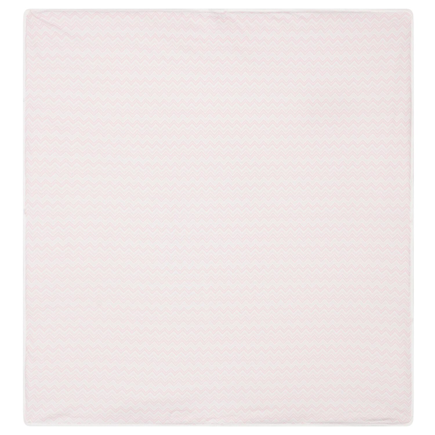 Baby Girls Pink & White Zig Zag Logo Blanket, 1, hi-res image number null