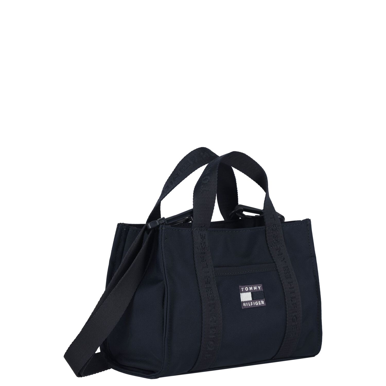 Girls Navy Blue logo Hand Bag ( 22cm ), 1, hi-res