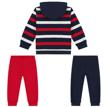 Younger Boys Red & Navy Tracksuit