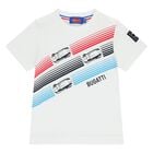 Younger Boys White Logo T-Shirt, 1, hi-res