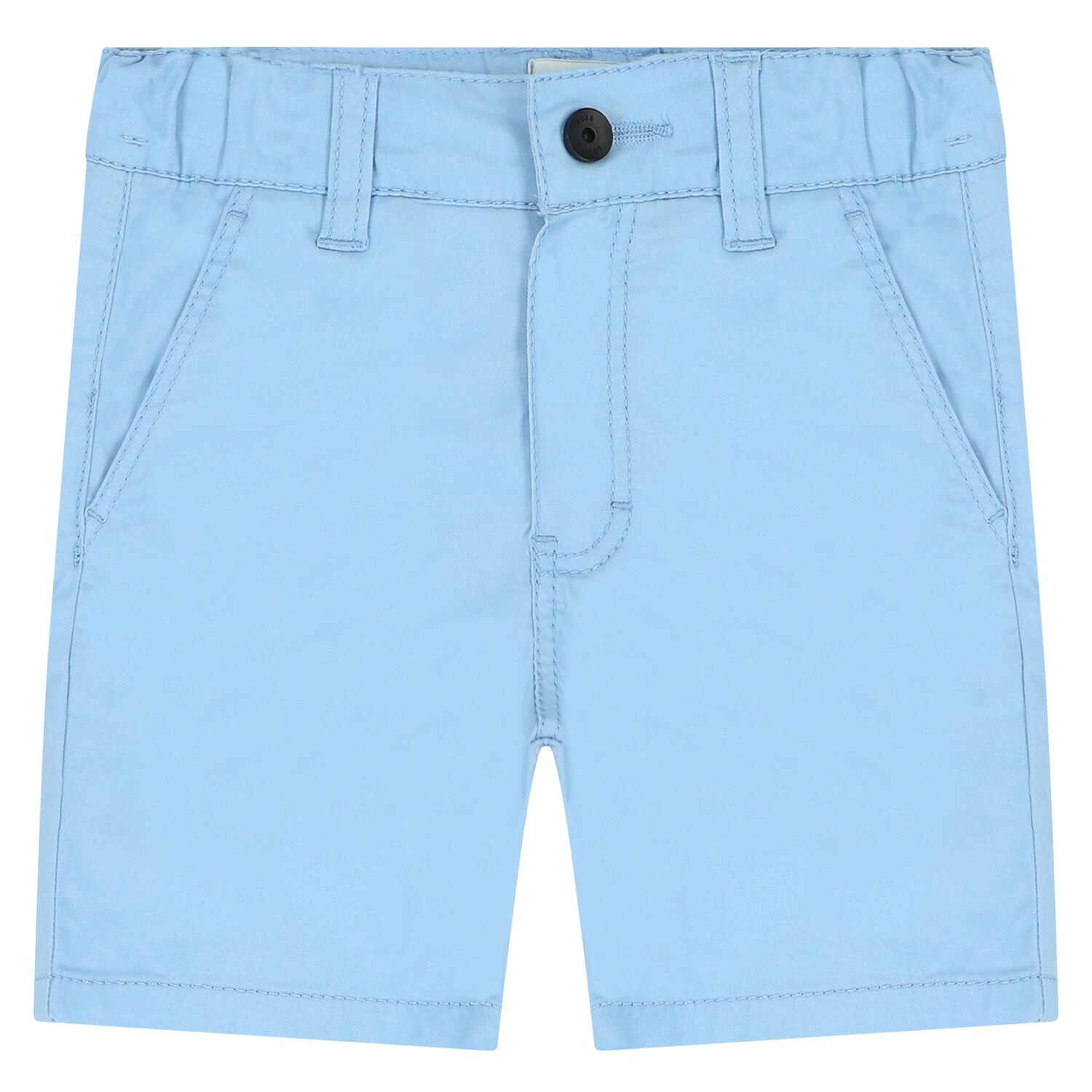 Younger Boys Blue Cotton Shorts, 1, hi-res image number null
