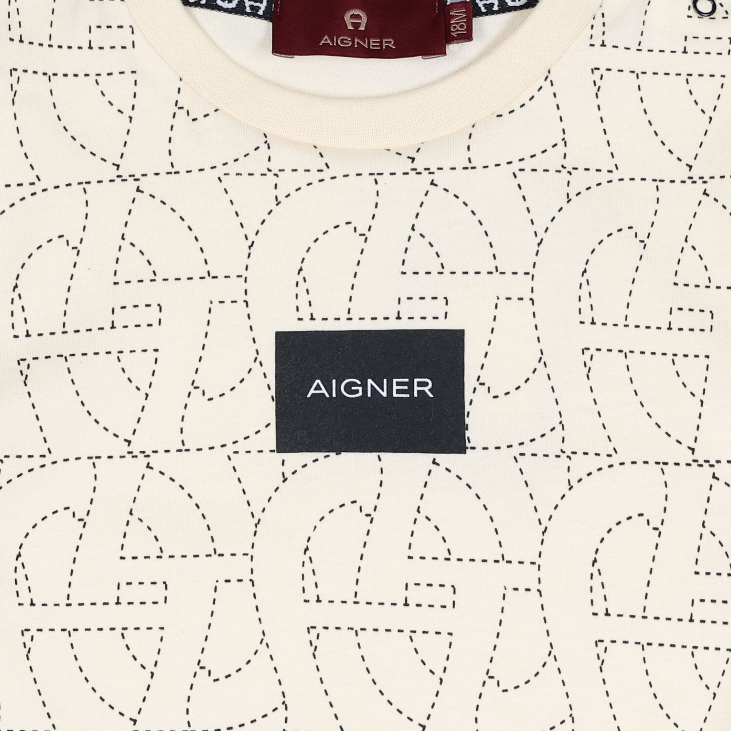 Younger Boys Beige Logo T-Shirt, 2, hi-res