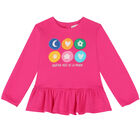 Younger Girls Pink & Ivory Trousers Set, 1, hi-res