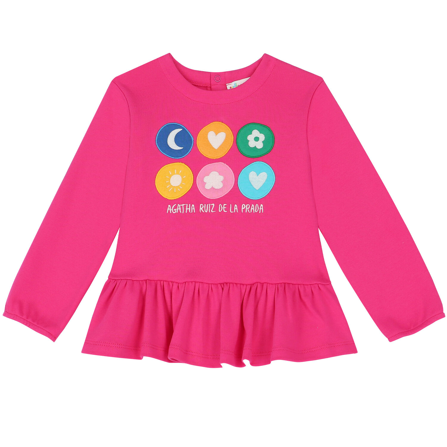 Younger Girls Pink & Ivory Trousers Set, 1, hi-res