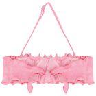 مايوه بنات بيكيني بالشعار باللون الوردي, 1, hi-res