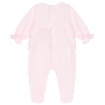 Baby Girls Pink Butterfly Babygrow