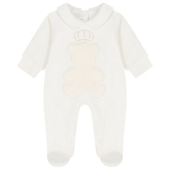 Ivory Teddy Bear Babygrow