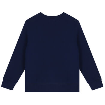 Boys Navy Blue Polo Bear Sweatshirt
