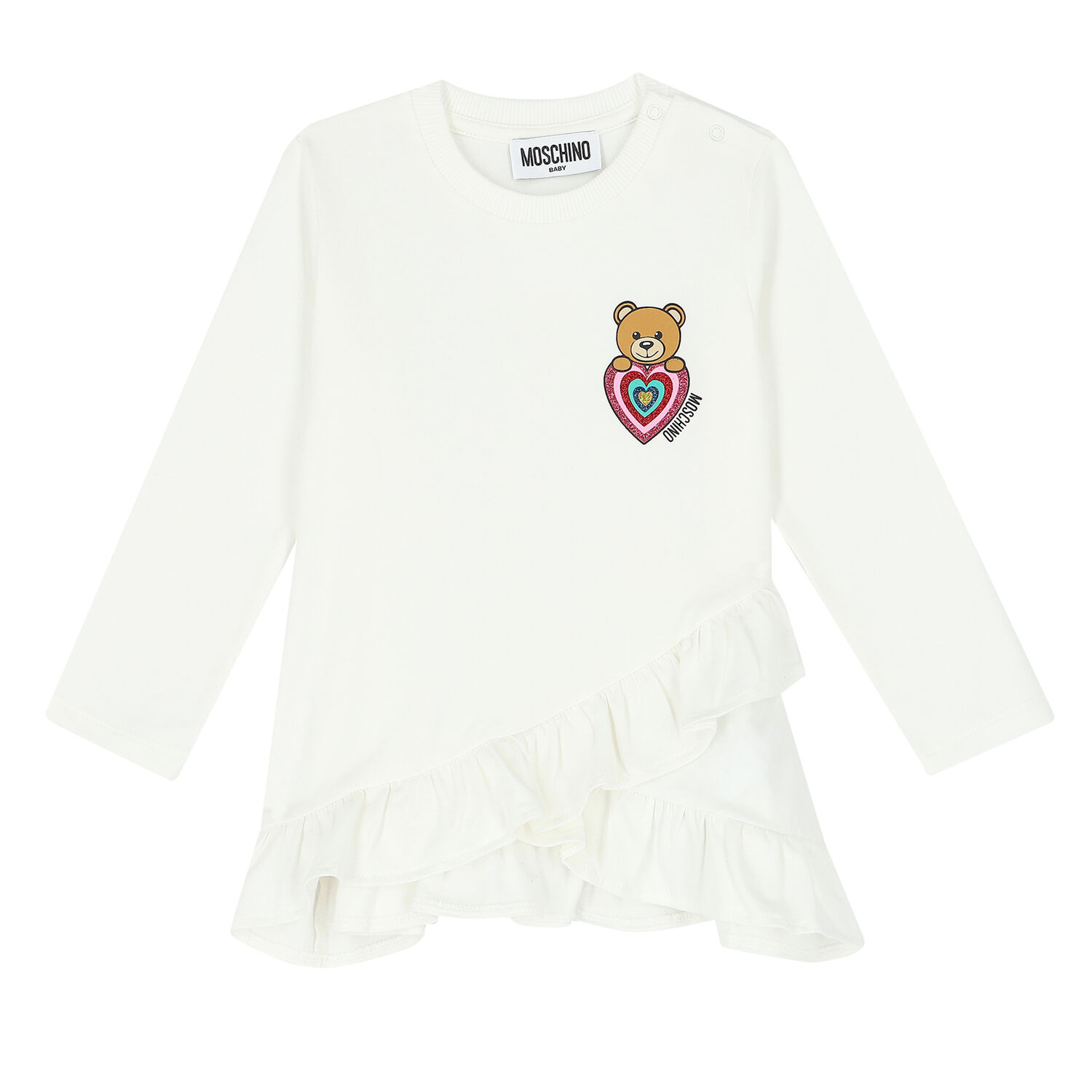 Younger Girls Ivory & Pink Leggings Set, 1, hi-res