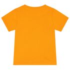 Boys Orange Print Shorts Set, 3, hi-res