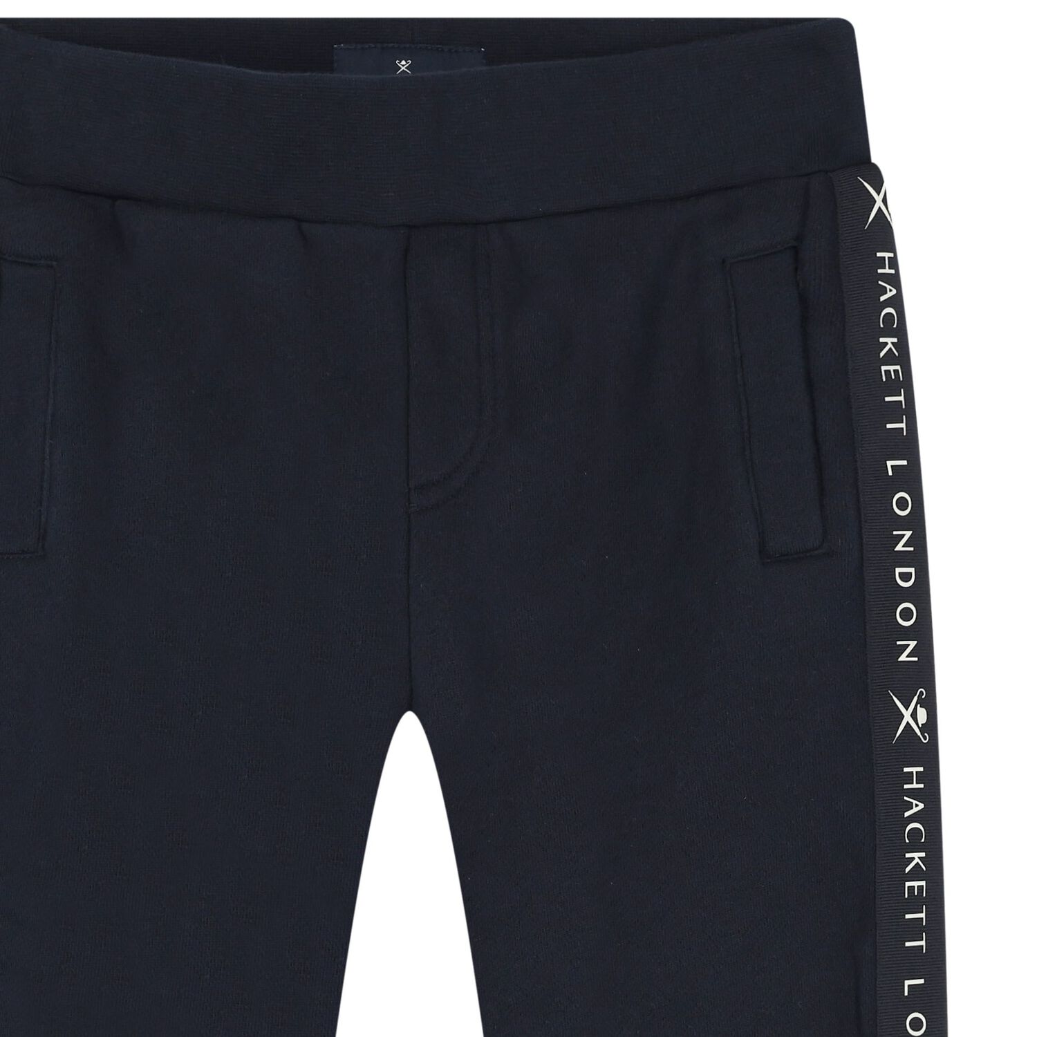 بنطلون أولاد رياضي بالشعار باللون الكحلي, 1, hi-res image number null