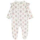 Baby Girls Pink & White Carousel & Hot Air Balloon Babygrow, 2, hi-res