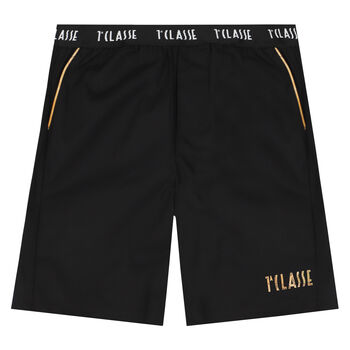 Boys Black Logo Shorts